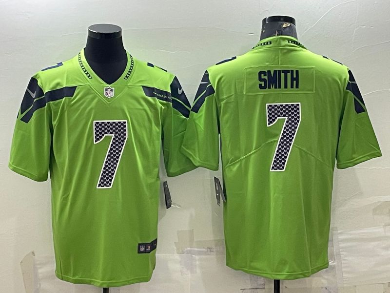 Men Seattle Seahawks #7 Smith Green 2022 Nike New Vapor Untouchable Limited NFL Jersey